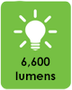 6,600 lumens